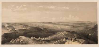 View from the heights above Balaklava, looking towards Sebastopol (1855)