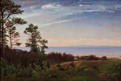 View from the northern coast of Zealand over Kattegat and Kullaberg