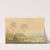 View from the Packet Wharf at Frenchtown Looking down Elk Creek by Benjamin Henry Latrobe