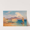 View From The Riviera Di Chiaia To The Castel Dell&#039;ovo, Naples by Edmund Von Wörndle