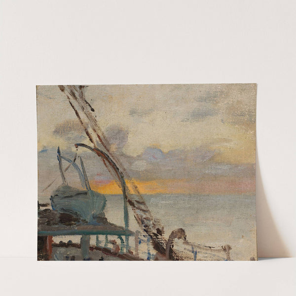 View from the ship. From the journey to India (1907) by Jan Ciągliński