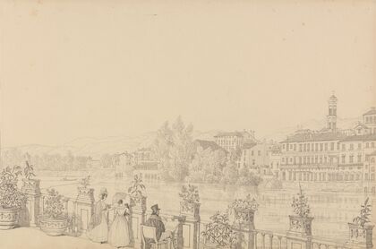 View from the Terrace of Casino Percori on the Lung Arno, Florence