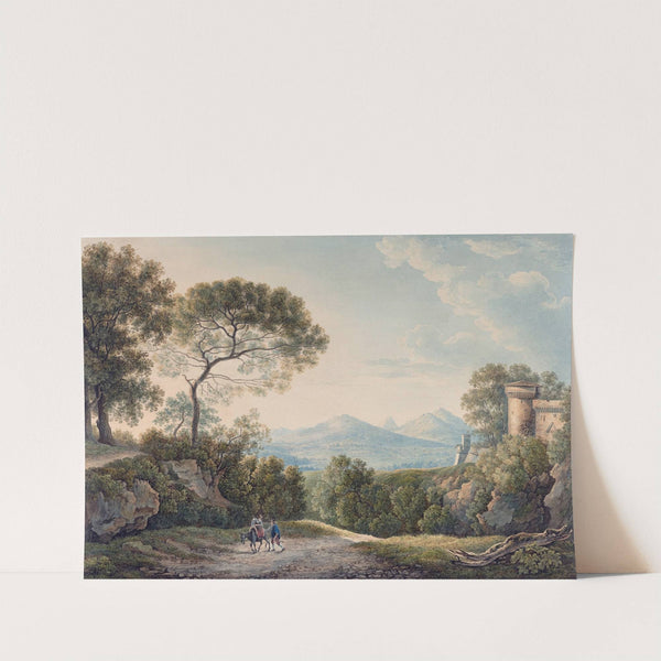 View from Tivoli across the Tiber Valley at Sunset by Franz Kaisermann