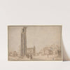 View from within the Roman Forum by Circle of Willem van Nieulandt II