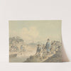View in China; Figures with Pagoda and Mountain by William Alexander