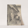 View into a Courtyard (ca. 1880–90) by Adolph von Menzel
