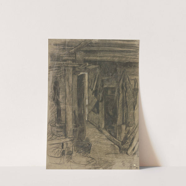 View into a shed by Otto Scholderer