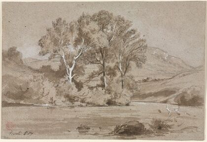 View Near Tivoli (Vue prise à Tivoli) (1857)