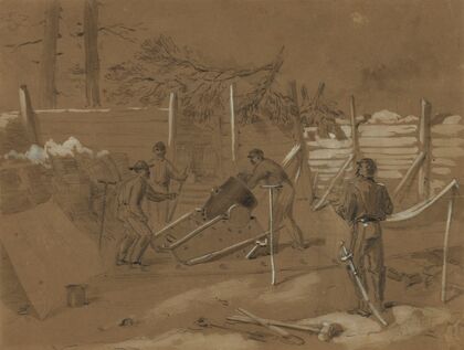 View of 8 in. Mortar in Captain Dow’s Battery