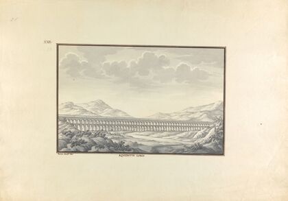 View of a Long Aqueduct