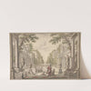 View of a Palace Garden with a Central Pond Surrounded by Classical Architecture by Daniel Marot the Elder
