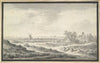 View of a river with dunes in foreground