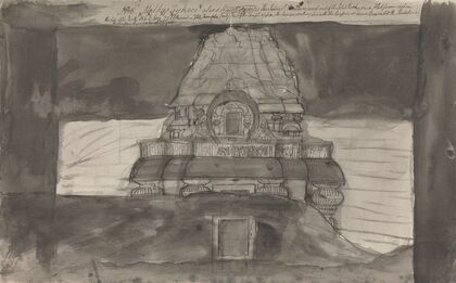 View of a Rock-Carved Temple, Ellora