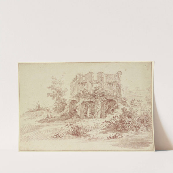 View of a ruin by Jacques Dumont