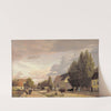 View of a Street in Østerbro outside Copenhagen. Morning Light by Christen Købke