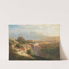 View of an Upper Italian Town with decorative figures by Leopold Heinrich Vöscher