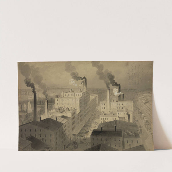 View of B.T. Babbitt's 'best soap' factory buildings, New York City by James A. Shearman