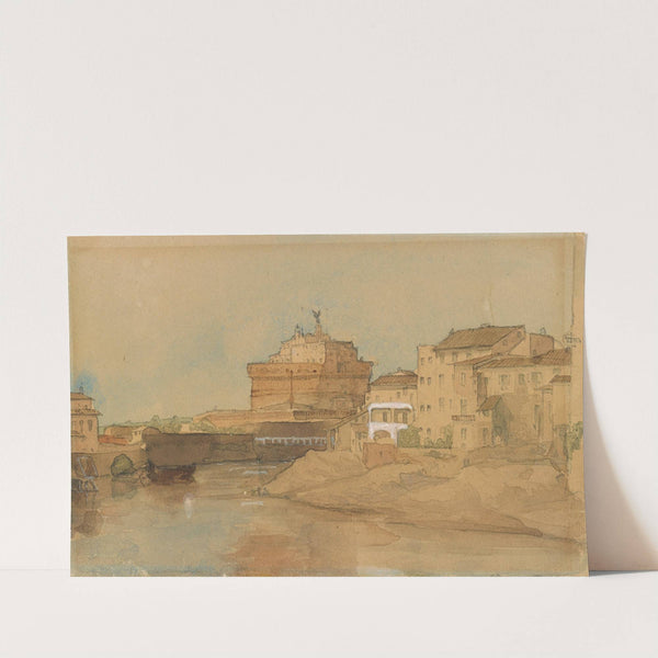 View of Castel Sant&#039; Angelo from the Tiber by James Holland
