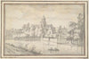 View of Castle and House on the River