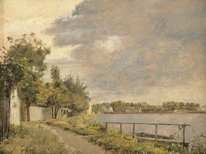 View of Dosseringen near the Suburb Østerbro outside Copenhagen, Cloudy Sky (1841 – 1845)