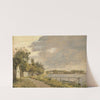 View of Dosseringen near the Suburb Østerbro outside Copenhagen, Cloudy Sky (1841 – 1845) by Christen Købke