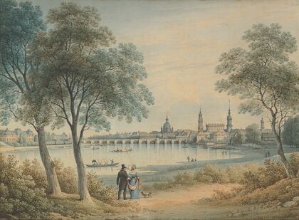 View of Dresden from the West — size preview