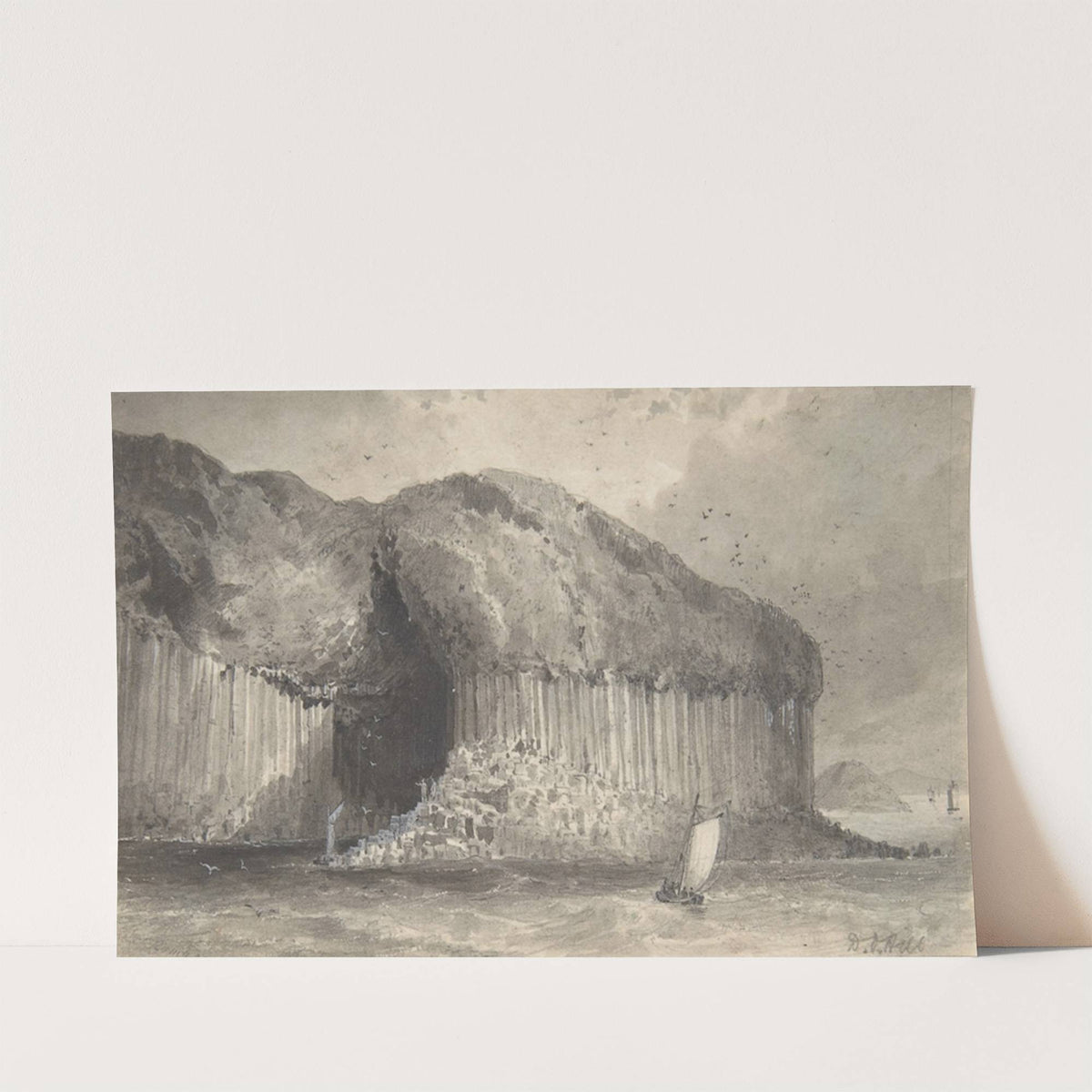 View of Fingal's Cave by David Octavius Hill