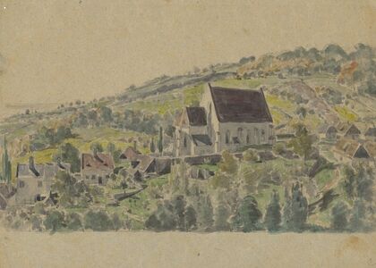 View of Gothic Church in Jur near Bratislava