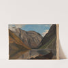 View of Gudvangen (1843) by Adolph Tidemand