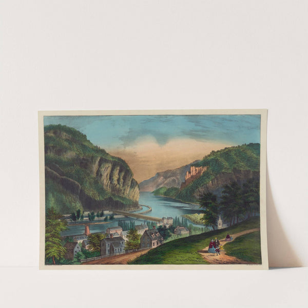 View of Harpers Ferry, Va.; (from the Potomac side.) by Currier & Ives.