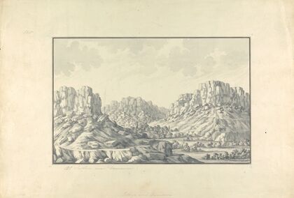 View of Hill Towns or Ruins near Damascus