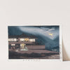 View of Houses of Entertainment in Imado at Dawn by Kobayashi Kiyochika