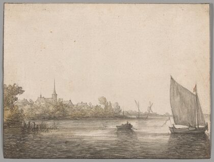 View of IJsselmonde Seen Across the New Maas