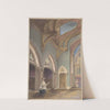 View of Interior with Figures, Saint Clotilde by Jules-Edmond-Charles Lachaise