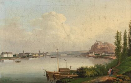 View of Koblenz with Fortress Ehrenbreitstein