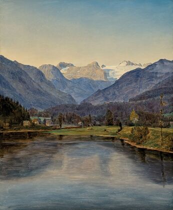 View Of Lake Altaussee And The Dachstein