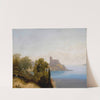 View of Lerici with Baron Charles Rivet sketching in the foreground by Richard Parkes Bonington