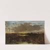 View of marshes at sunset by Maksymilian Gierymski