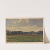 View of meadows and wooded hills near Trzebnica (1850-1881) by Adolf Dressler
