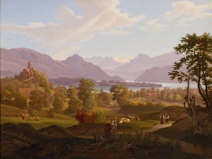 View Of Meggen With The Ruin Of Neu-Habsburg — size preview