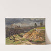 View of Meissen.Study by Johan Christian Dahl