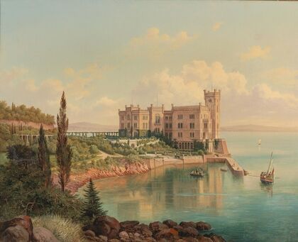 View of Miramare Castle near Trieste