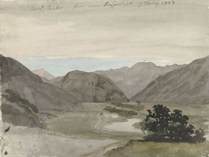 View of Moel Siabod from Beddgelert, North Wales
