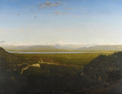 View of Mont Blanc, Seen from La Faucille