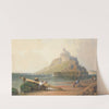 View of Mont St. Michel with Figures on the Beach by William Wyld
