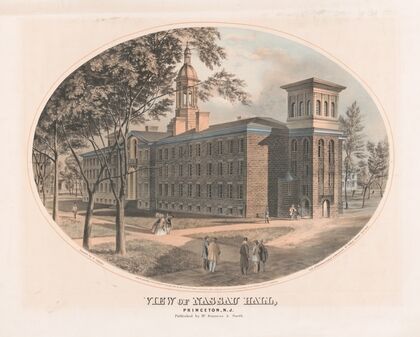 View of Nassau Hall, Princeton, N.J. (1860)