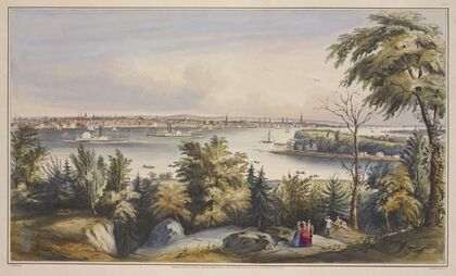 View of New York from Weehawken–North River (1849)