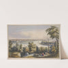 View of New York from Weehawken–North River (1849) by Fanny Palmer