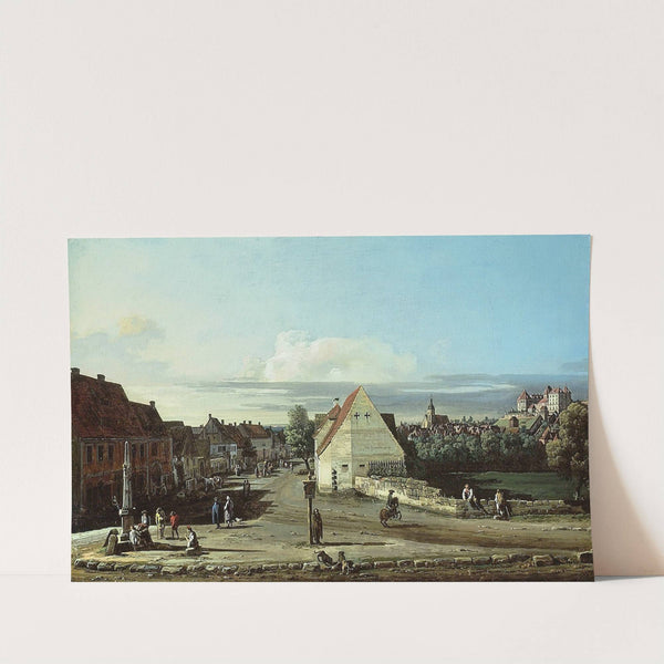 View of Pirna with the Fortress of Sonnenstein (1755-65) by Bernardo Bellotto