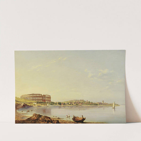 View Of Pula With The Roman Arena, Istria by August Anton Tischbein